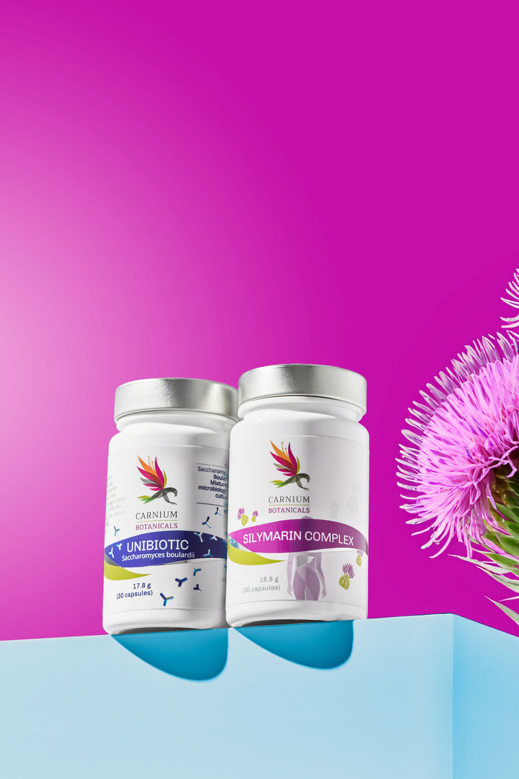 Biztonságos méregtelenítés csomag (Silymarin Complex + Unibiotic Saccharomyces Boulardii)