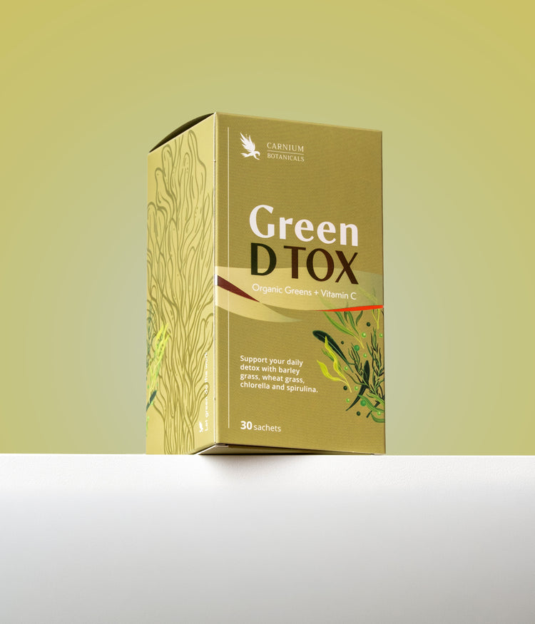 Green D-Tox – C-vitaminnal és ökológiai növényi összetevőkkel dúsított zöld ital, étrend-kiegészítő