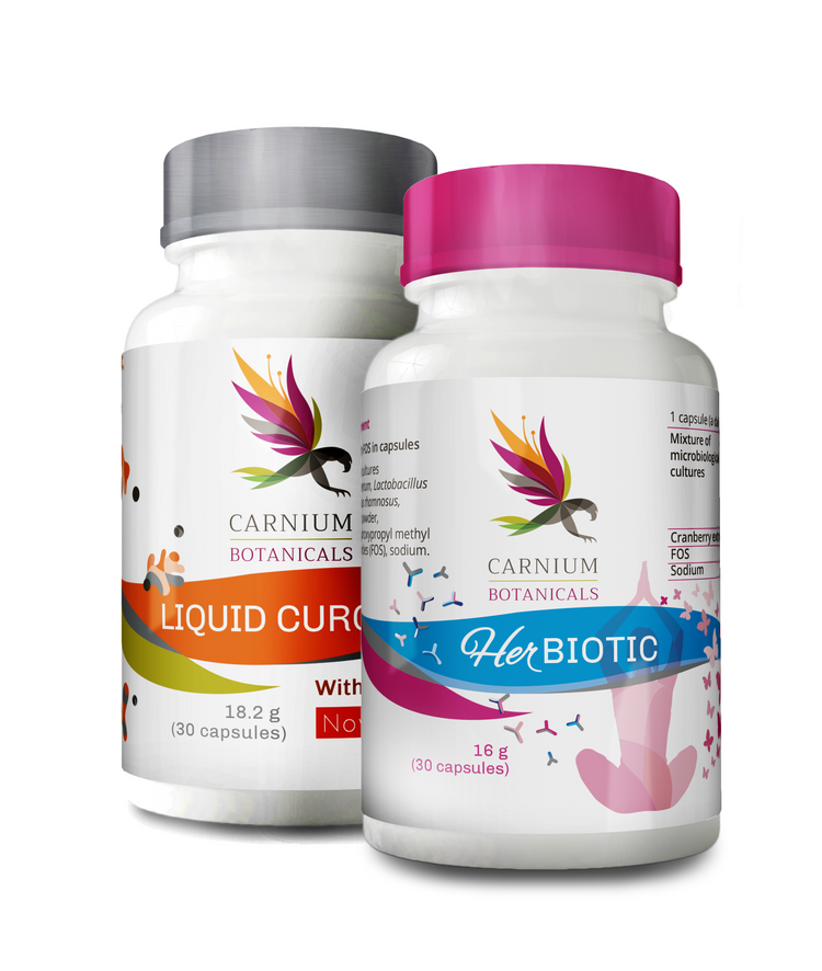 1x Liquid curcumin + 1x Her Biotic -10%