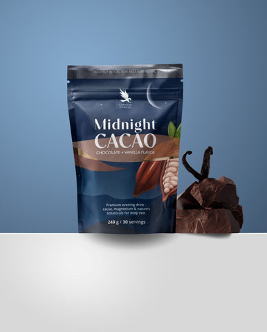 Midnight CACAO, prémium esti ital csokoládé és vanília ízzel, étrend-kiegészítő